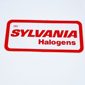Sylvania Halogens 4.5" Vintage Sticker